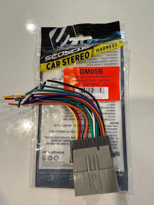 Chevy - Scosche GM05B Car Stereo Wiring Harness for Select 2000-Up Chevrolet Vehicles