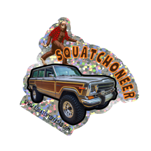 Sasquatch Squatchoneer Jeep Wagoneer Decal