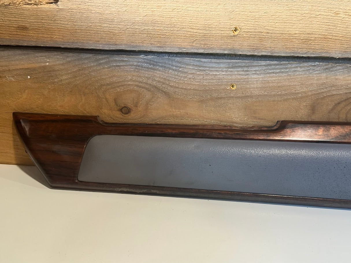 Jeep - 1984-1996 Jeep Cherokee XJ OEM LH Gray Interior Door Panel Upper Woodgrain Trim - USED
